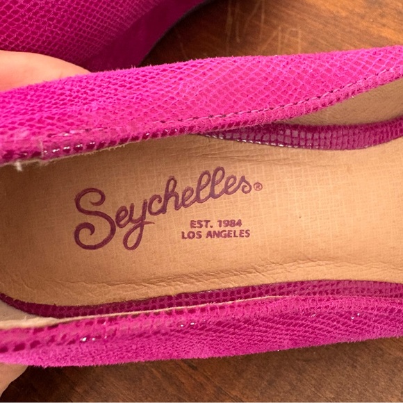 💚Seychelles Fuchsia Wedge Heels - Picture 6 of 8